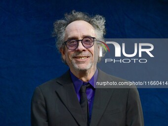 Portrait of Tim Burton at the opening night of the Lumiere festival in Lyon, France, on October 12, 2024. (