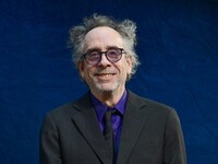 Portrait of Tim Burton at the opening night of the Lumiere festival in Lyon, France, on October 12, 2024. (