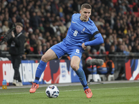 Christos Tzolis of Greece is in action during the football game between England and Greece for the UEFA Nations League 2024/25 League B Grou...