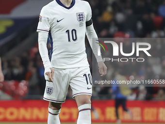 Phil Foden of England participates in the football game between England and Greece for the UEFA Nations League 2024/25 League B Group B2 mat...