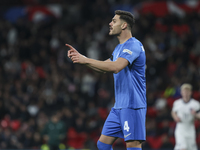 Ntinos Mavropanos of Greece participates in the football game between England and Greece for the UEFA Nations League 2024/25 League B Group...