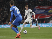 Cole Palmer of England is in action during the football game between England and Greece for the UEFA Nations League 2024/25 League B Group B...