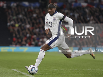 Noni Madueke of England plays during the football game between England and Greece for the UEFA Nations League 2024/25 League B Group B2 matc...