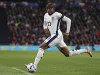 Noni Madueke of England plays during the football game between England and Greece for the UEFA Nations League 2024/25 League B Group B2 matc...