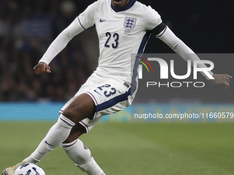 Noni Madueke of England plays during the football game between England and Greece for the UEFA Nations League 2024/25 League B Group B2 matc...