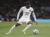 Noni Madueke of England plays during the football game between England and Greece for the UEFA Nations League 2024/25 League B Group B2 matc...