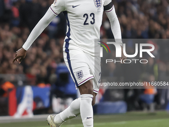 Noni Madueke of England plays during the football game between England and Greece for the UEFA Nations League 2024/25 League B Group B2 matc...