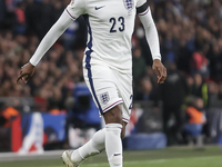 Noni Madueke of England plays during the football game between England and Greece for the UEFA Nations League 2024/25 League B Group B2 matc...