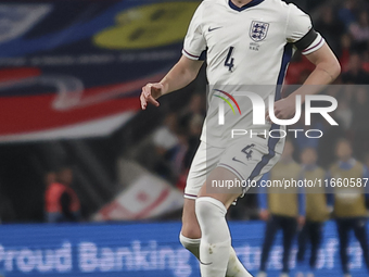 Declan Rice of England plays during the football game between England and Greece for the UEFA Nations League 2024/25 League B Group B2 match...