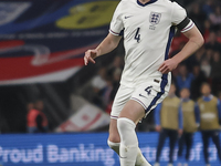 Declan Rice of England plays during the football game between England and Greece for the UEFA Nations League 2024/25 League B Group B2 match...