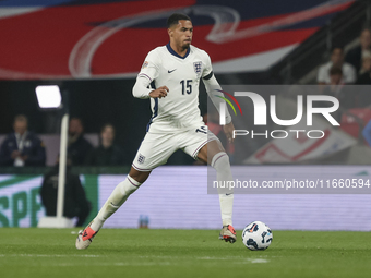 Levi Colwill of England plays with the ball during the football game between England and Greece for the UEFA Nations League 2024/25 League B...