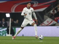 Levi Colwill of England plays with the ball during the football game between England and Greece for the UEFA Nations League 2024/25 League B...