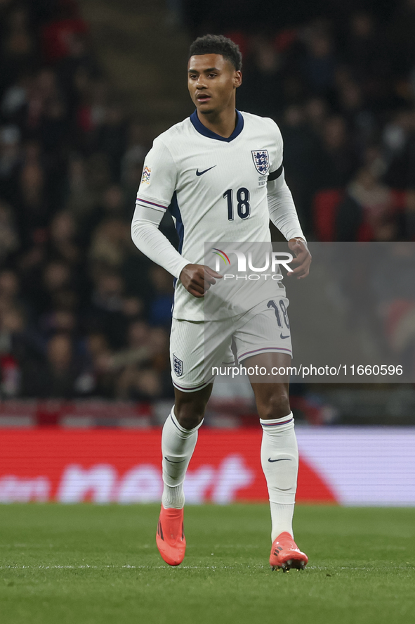 Ollie Watkins of England participates in the football game between England and Greece for the UEFA Nations League 2024/25 League B Group B2...