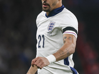 Dominic Solanke of England participates in the football game between England and Greece for the UEFA Nations League 2024/25 League B Group B...