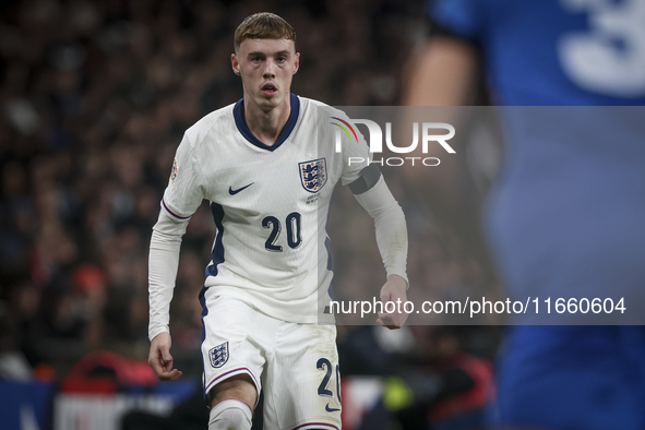 Cole Palmer of England participates in the football game between England and Greece for the UEFA Nations League 2024/25 League B Group B2 ma...