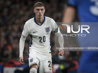 Cole Palmer of England participates in the football game between England and Greece for the UEFA Nations League 2024/25 League B Group B2 ma...