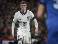 Cole Palmer of England participates in the football game between England and Greece for the UEFA Nations League 2024/25 League B Group B2 ma...