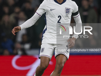 Trent Alexander-Arnold of England has the ball during the football game between England and Greece for the UEFA Nations League 2024/25 Leagu...