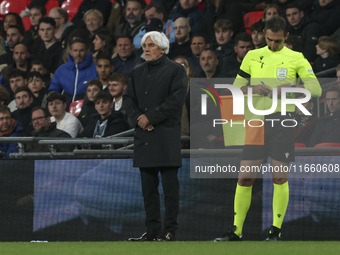 Coach Ivan Jovanovic manages Greece during the football game between England and Greece for the UEFA Nations League 2024/25 League B Group B...