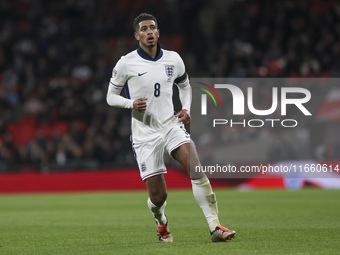 Jude Bellingham of England participates in the football game between England and Greece for the UEFA Nations League 2024/25 League B Group B...