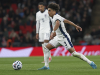 Rico Lewis of England plays with the ball during the football game between England and Greece for the UEFA Nations League 2024/25 League B G...