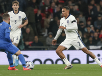 Trent Alexander-Arnold of England has the ball and Christos Tzolis of Greece is in action during the football game between England and Greec...