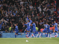 Vangelis Pavlidis of Greece celebrates his goal, followed by his teammates Dimitris Pelkas, Christos Zafeiris, Dimitris Giannoulis, Ntinos M...