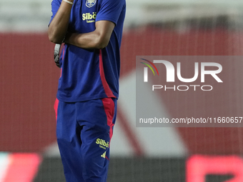 Lamine Yamal right winger of Spain and FC Barcelona  prior the UEFA Nations League 2024/25 League A Group A4 match between Spain and Denmark...