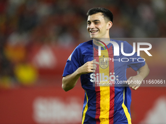 Pedri central midfield of Spain and FC Barcelona during the warm-up before the UEFA Nations League 2024/25 League A Group A4 match between S...