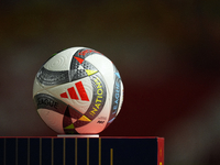 Match ball during the UEFA Nations League 2024/25 League A Group A4 match between Spain and Denmark at Nueva Condomina on October 12, 2024 i...