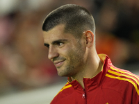 Alvaro Morata centre-forward of Spain and AC Milan during the UEFA Nations League 2024/25 League A Group A4 match between Spain and Denmark...