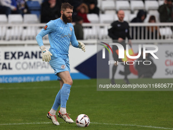 Jonathan Maxted of Brackley Town participates in the FA Cup Fourth Qualifying Round match between Hartlepool United and Brackley Town at Vic...