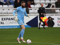 Jonathan Maxted of Brackley Town participates in the FA Cup Fourth Qualifying Round match between Hartlepool United and Brackley Town at Vic...