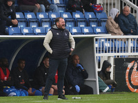 Hartlepool manager Darren Sarll is present during the FA Cup Fourth Qualifying Round match between Hartlepool United and Brackley Town at Vi...