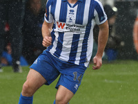 Nathan Sheron of Hartlepool United is in action during the FA Cup Fourth Qualifying Round match between Hartlepool United and Brackley Town...