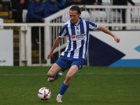 Daniel Dodds of Hartlepool United participates in the FA Cup Fourth Qualifying Round match between Hartlepool United and Brackley Town at Vi...