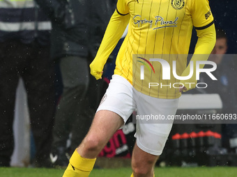 Shane Byrne of Brackley Town participates in the FA Cup Fourth Qualifying Round match between Hartlepool United and Brackley Town at Victori...