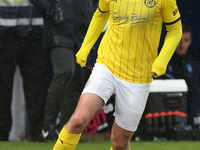 Shane Byrne of Brackley Town participates in the FA Cup Fourth Qualifying Round match between Hartlepool United and Brackley Town at Victori...