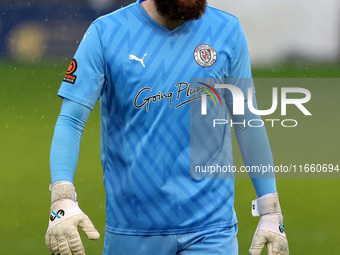 Jonathan Maxted of Brackley Town participates in the FA Cup Fourth Qualifying Round match between Hartlepool United and Brackley Town at Vic...