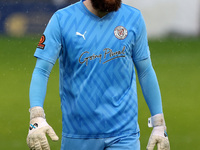 Jonathan Maxted of Brackley Town participates in the FA Cup Fourth Qualifying Round match between Hartlepool United and Brackley Town at Vic...