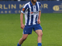 Anthony Mancini of Hartlepool United participates in the FA Cup Fourth Qualifying Round match between Hartlepool United and Brackley Town at...