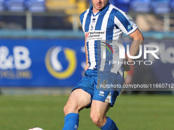 Nathan Sheron of Hartlepool United participates in the FA Cup Fourth Qualifying Round match between Hartlepool United and Brackley Town at V...