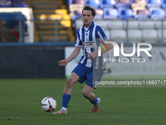 Daniel Dodds of Hartlepool United participates in the FA Cup Fourth Qualifying Round match between Hartlepool United and Brackley Town at Vi...