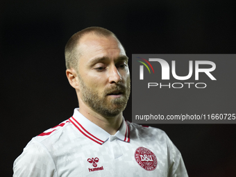 Christian Eriksen central midfield of Denmark and Manchester United during the UEFA Nations League 2024/25 League A Group A4 match between S...