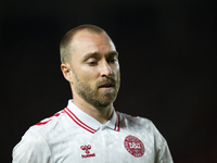 Christian Eriksen central midfield of Denmark and Manchester United during the UEFA Nations League 2024/25 League A Group A4 match between S...