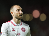 Christian Eriksen central midfield of Denmark and Manchester United during the UEFA Nations League 2024/25 League A Group A4 match between S...