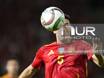 Dani Vivian centre-back of Spain and Athletic Bilbao during the UEFA Nations League 2024/25 League A Group A4 match between Spain and Denmar...