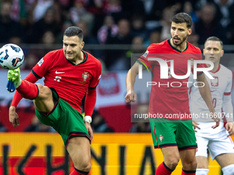 Diogo Dalot and Ruben Dias are playing during the  UEFA Nations League 2024 League A Group A1 match between Poland and Portugal , at the PGE...