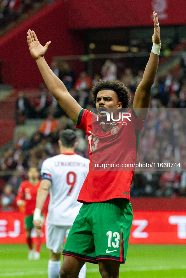 Renato Veiga is playing during the  UEFA Nations League 2024 League A Group A1 match between Poland and Portugal , at the PGE Narodowy in Wa...