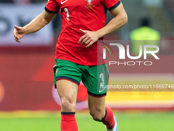 Ruben Dias is playing during the  UEFA Nations League 2024 League A Group A1 match between Poland and Portugal , at the PGE Narodowy in Wars...